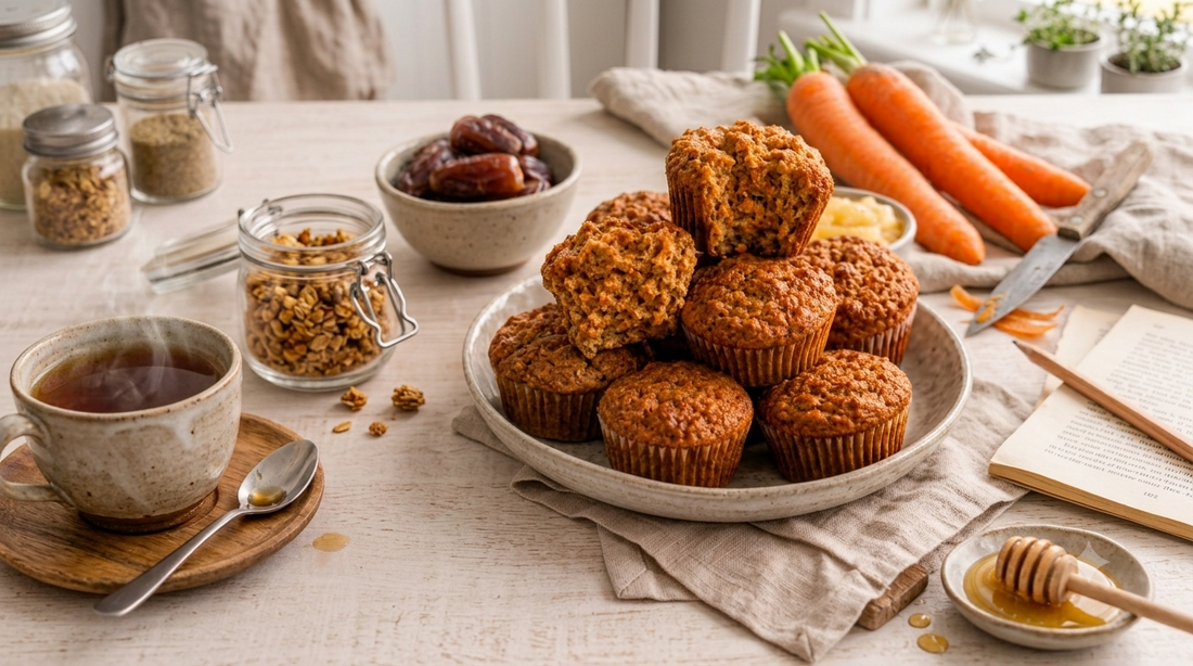 Szuper szaftos datolyás-répás muffin – Cukormentes és bababarát csemege!