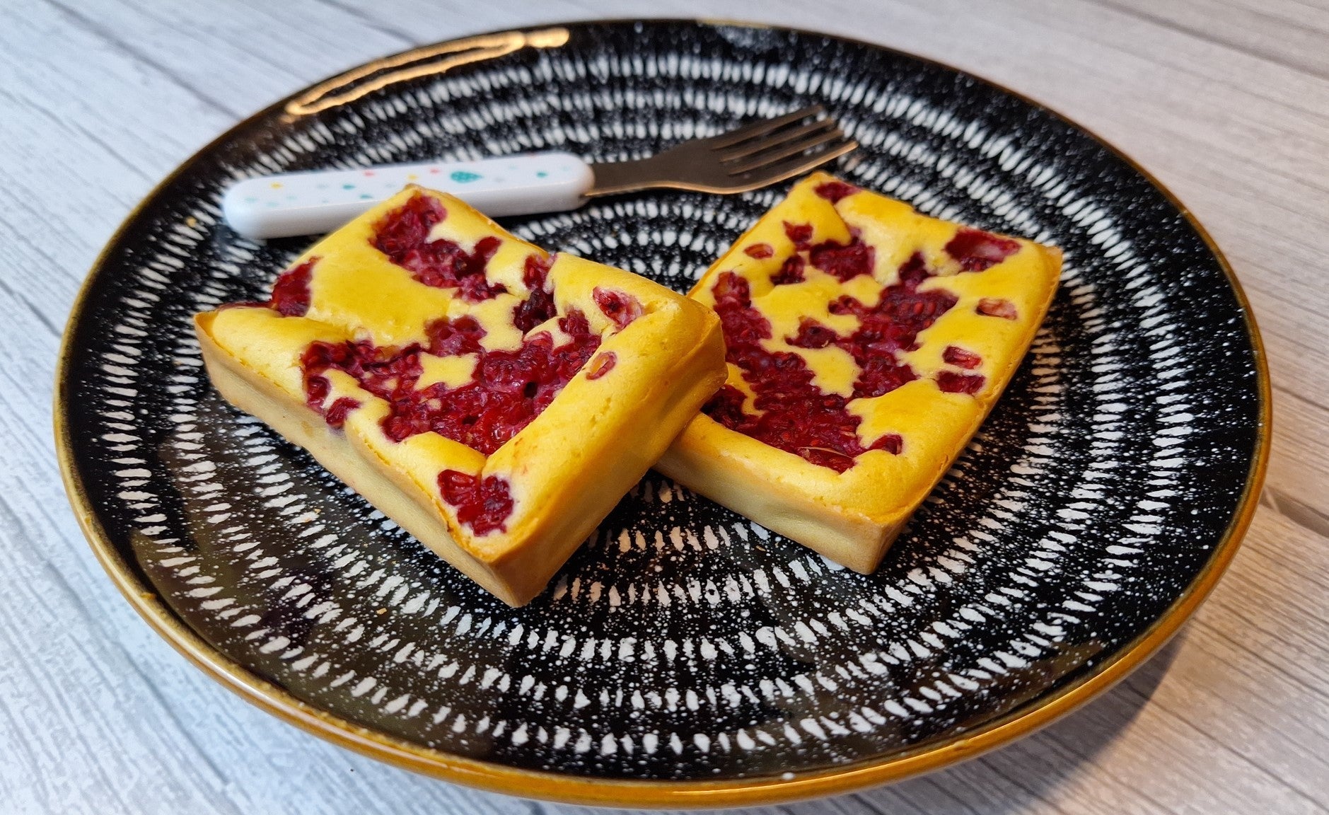 Málnás tejes pite recept